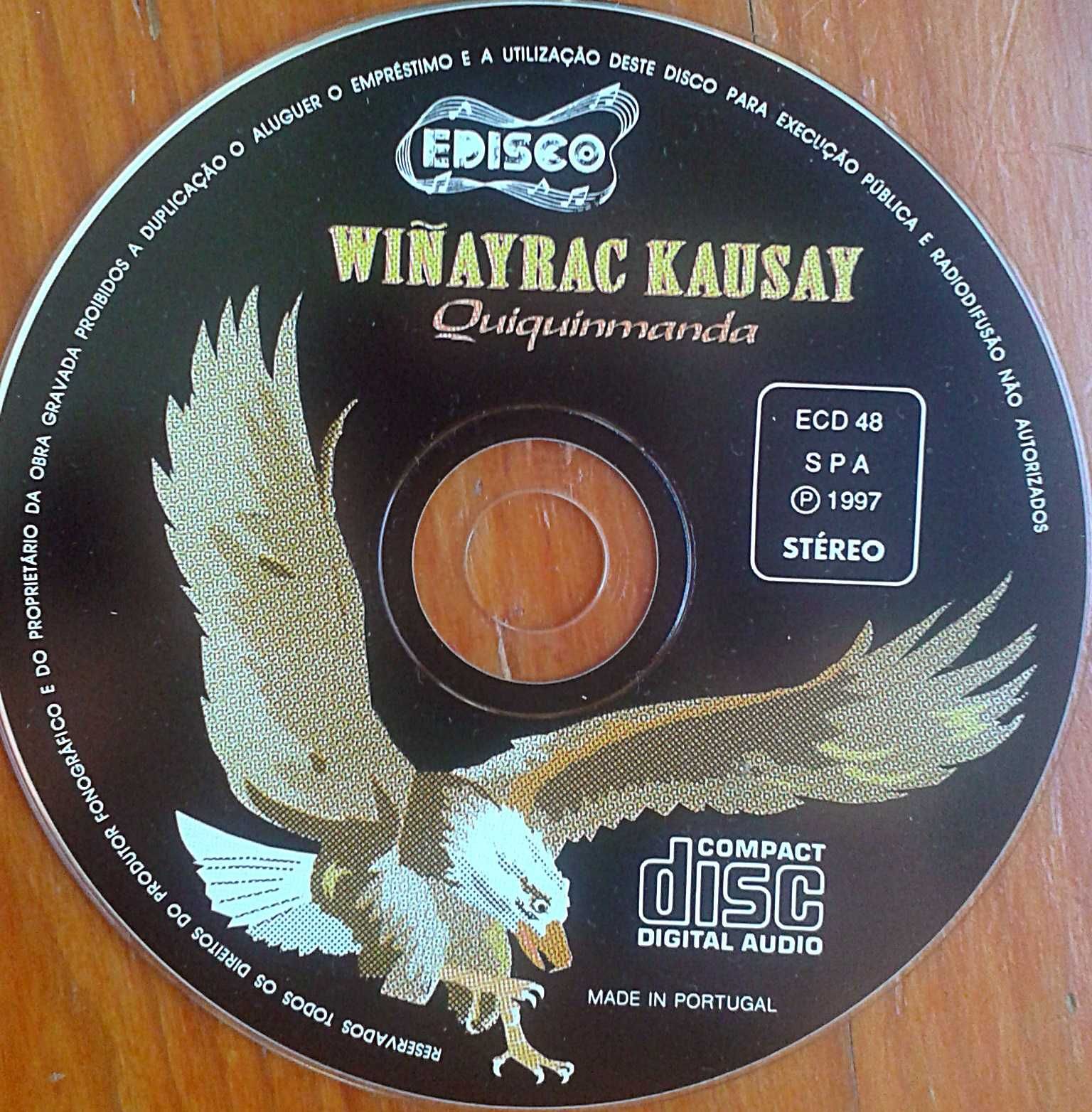 CD musica india do Equador, Andes em espanhol Wi kAUSAY. Incl portes