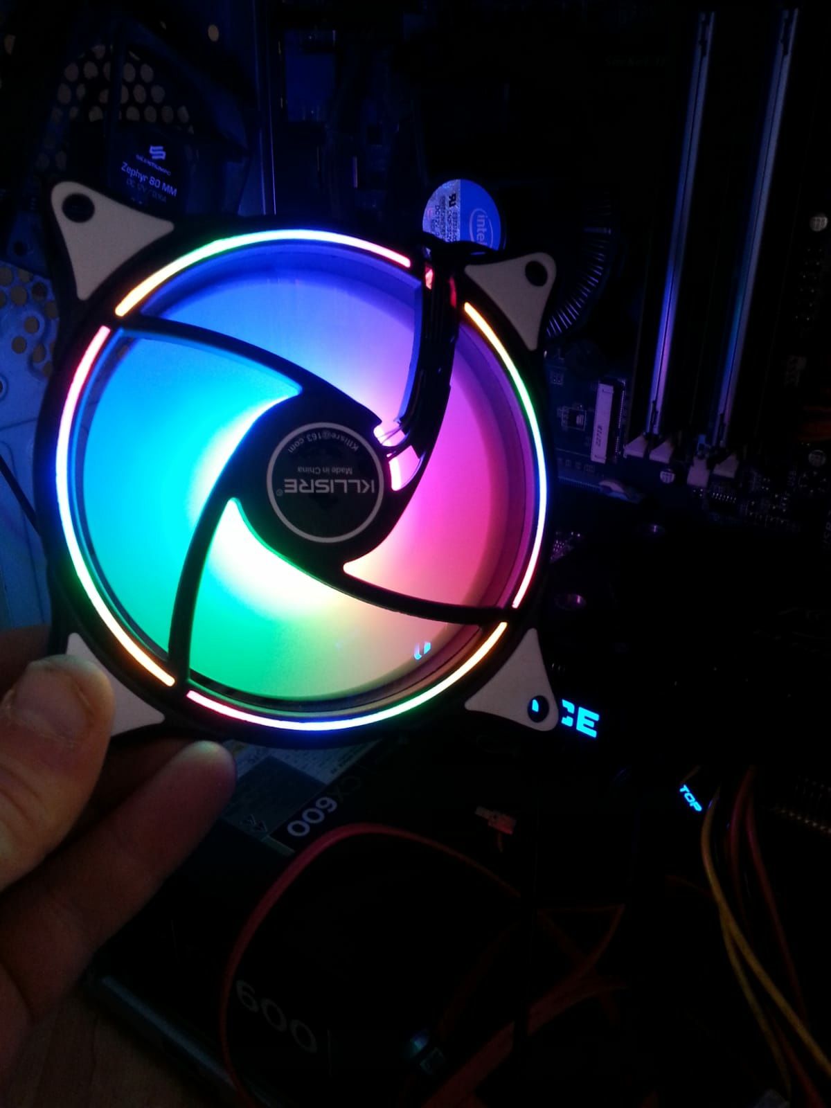 Wentylator rgb nowy