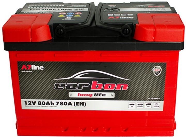 Автомобільний акумулятор 80 Ah/12V CARBON (0) Euro