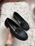 Mokasyny damskie 39 loafersy czarne