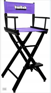 Krzesło reżyserskie Twitch Taboret kosmetyczny Krzesło do Makijażu