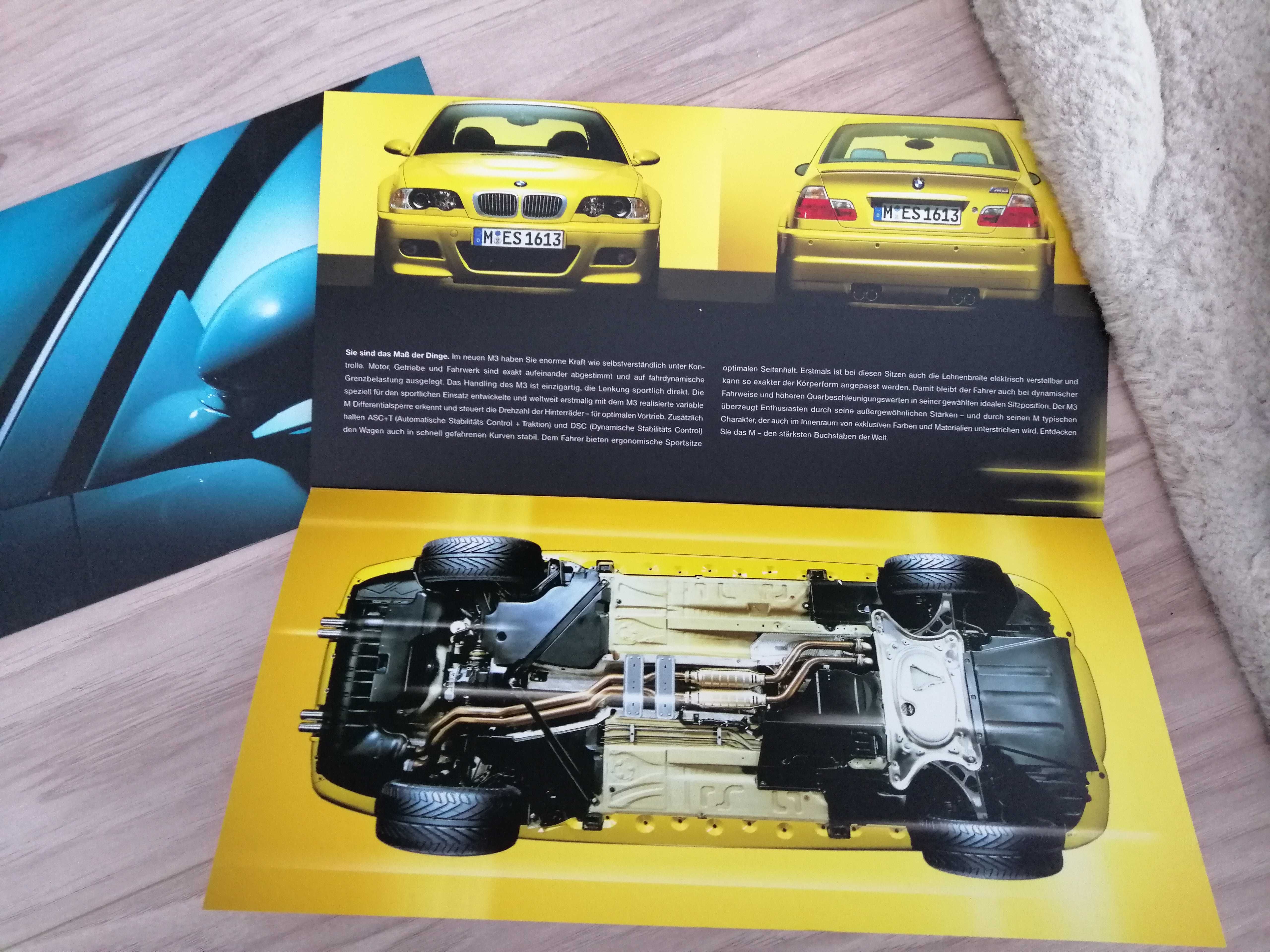 Prospekt katalog  Bmw M3 i M3 cabrio