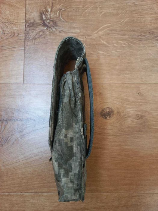 Подсумок тактический закрытый двойной на АК магазин пиксель