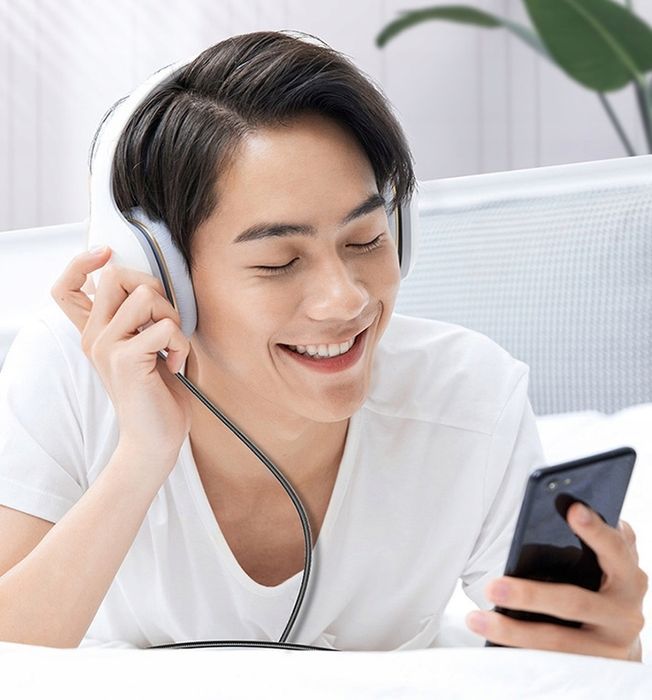 Kabel Przejściówka Adapter Usb-C Typ C Aux Mini Jack 3,5Mm 1M Recci