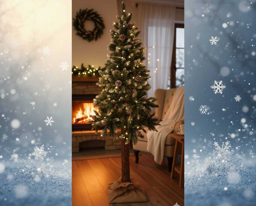 Choinka Na Pniu 150cm Gęsta – Postaw i Zapomnij