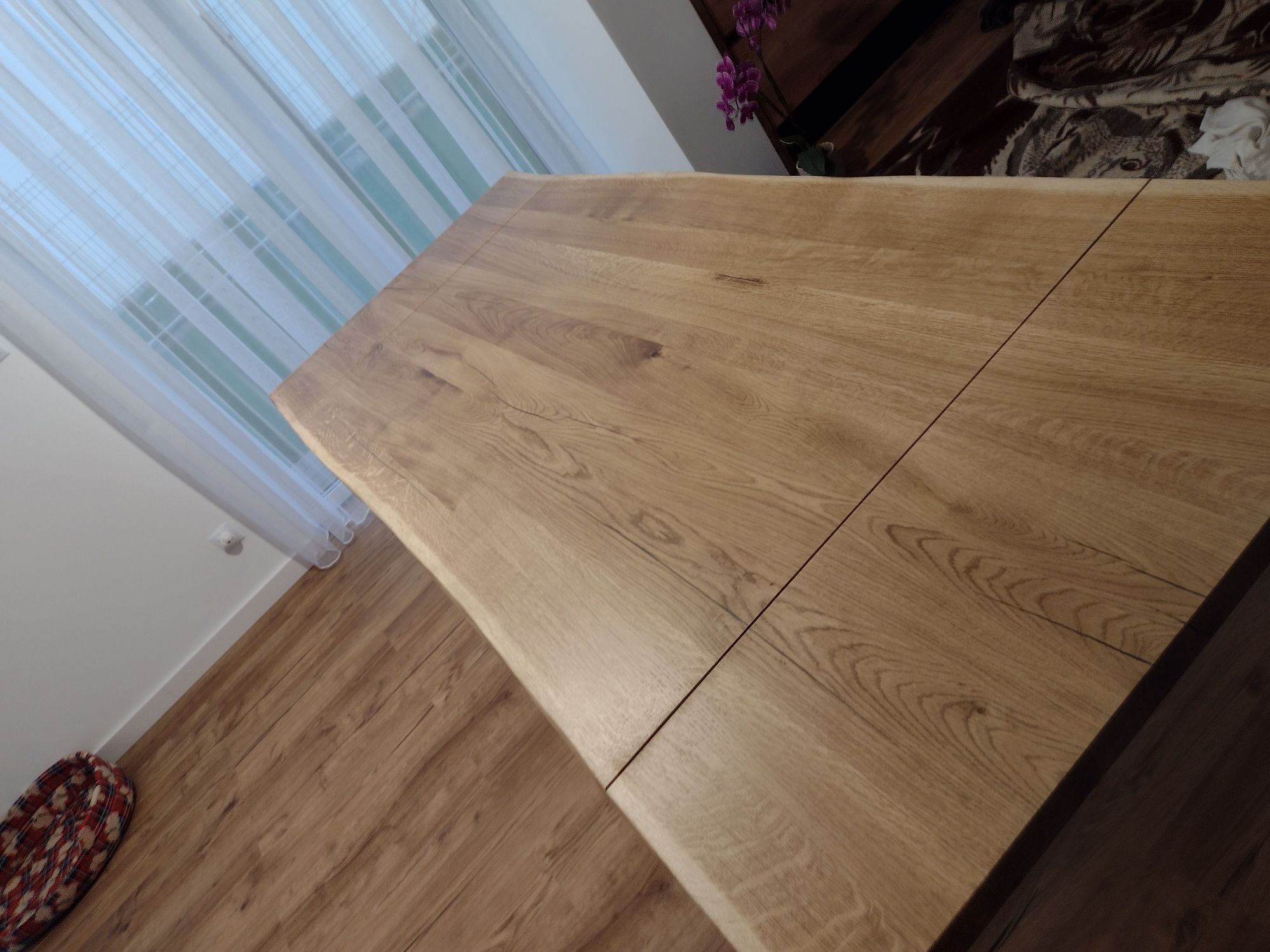 Stół dębowy w stylu loft  rozkładany