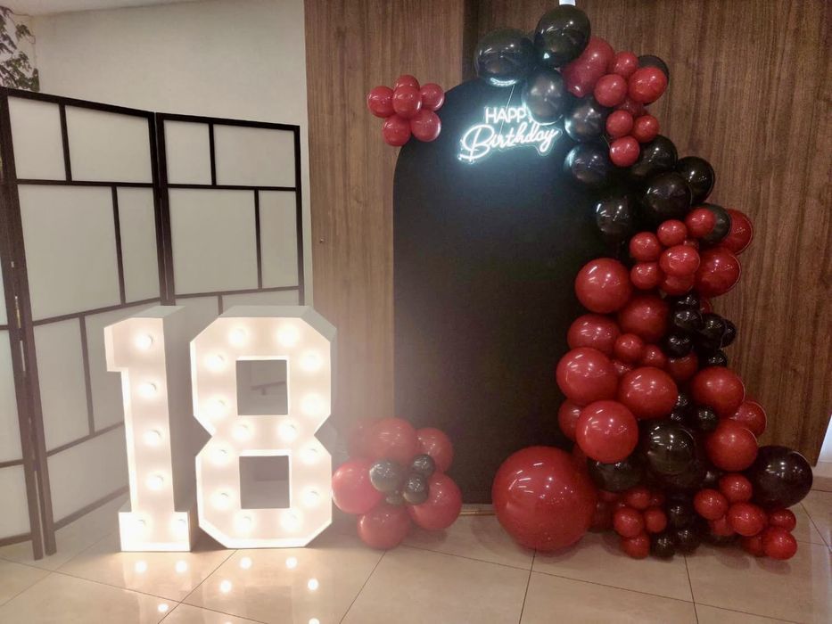 Ścianka balonowa balony hel