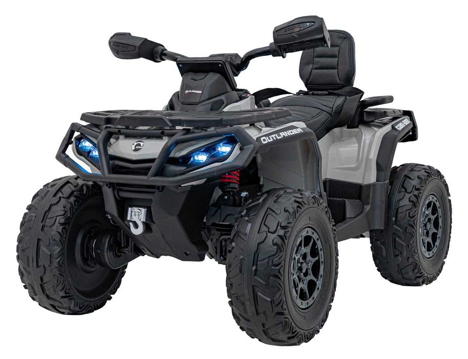 Duży Quad Can Am Outlander ATV 4x200W 24V7Ah Szary Maverick DK-CA005
