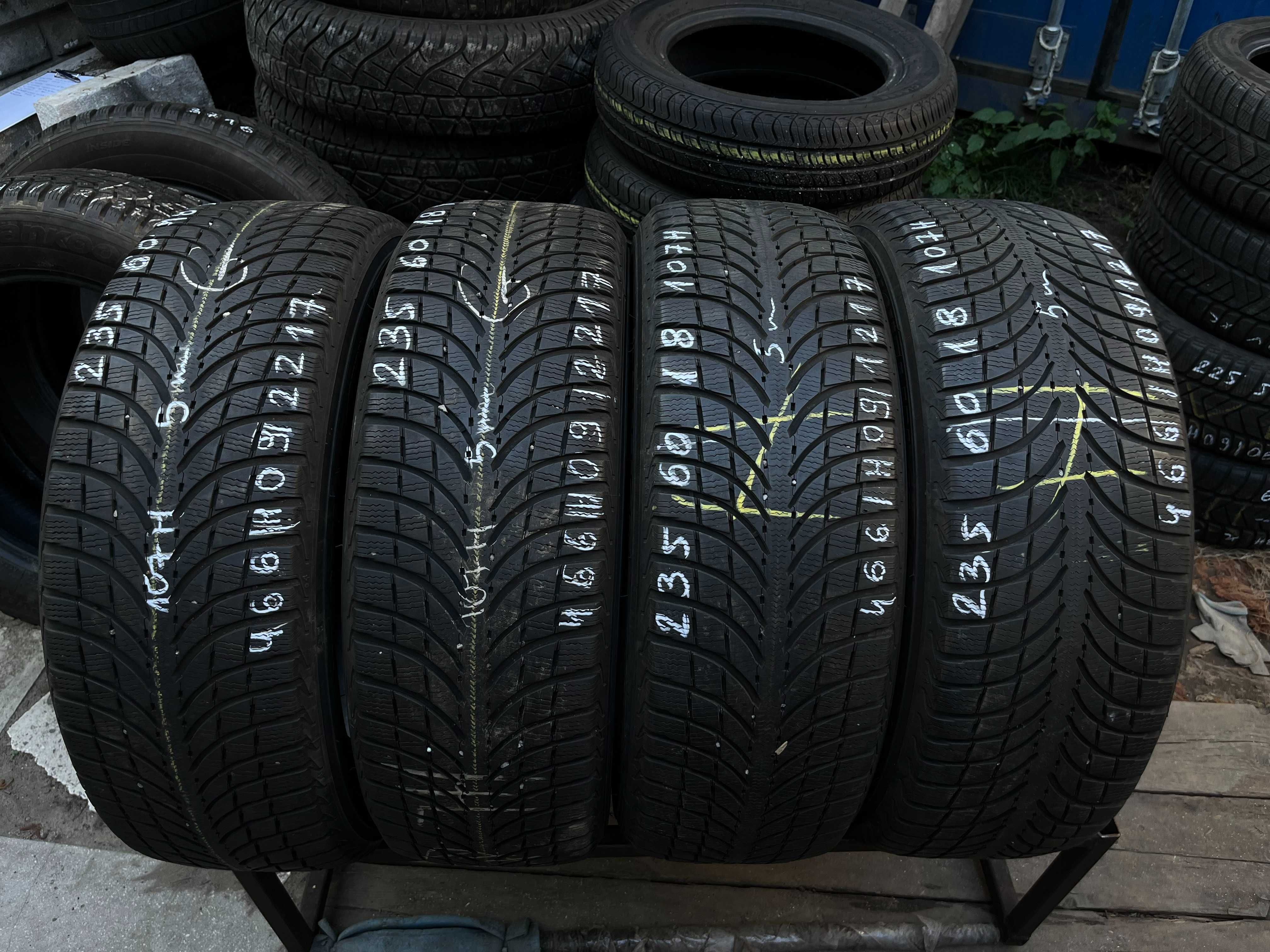 4 szt. opony używane zimowe 235/60r18 XL 107H Michelin Latitude Alpin