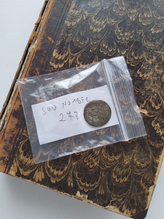 Srebrna moneta z 1605 roku Zygmunt III Waza