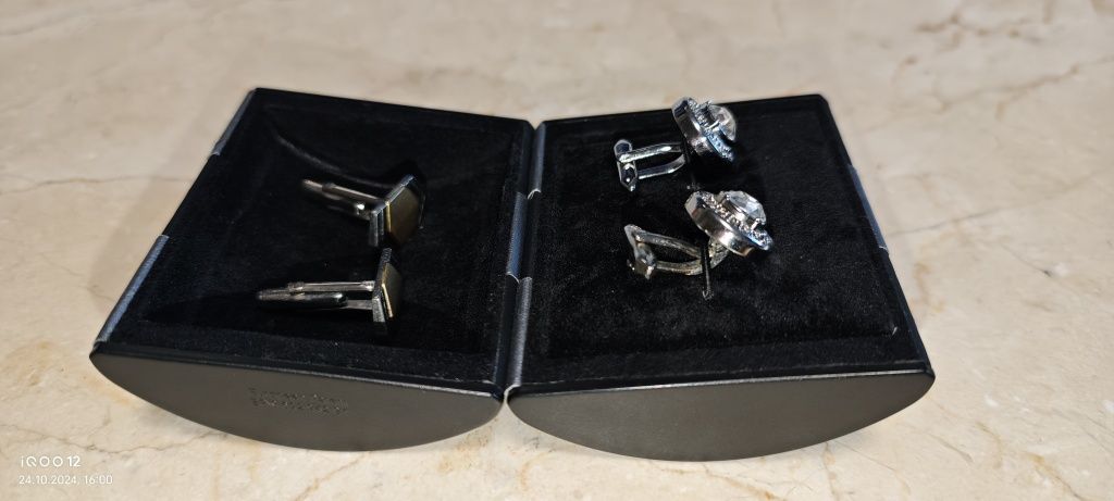 Запонки Swarovski для рукава рубашки