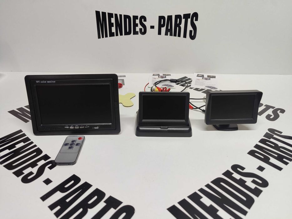 Monitores e câmeras de marcha atrás