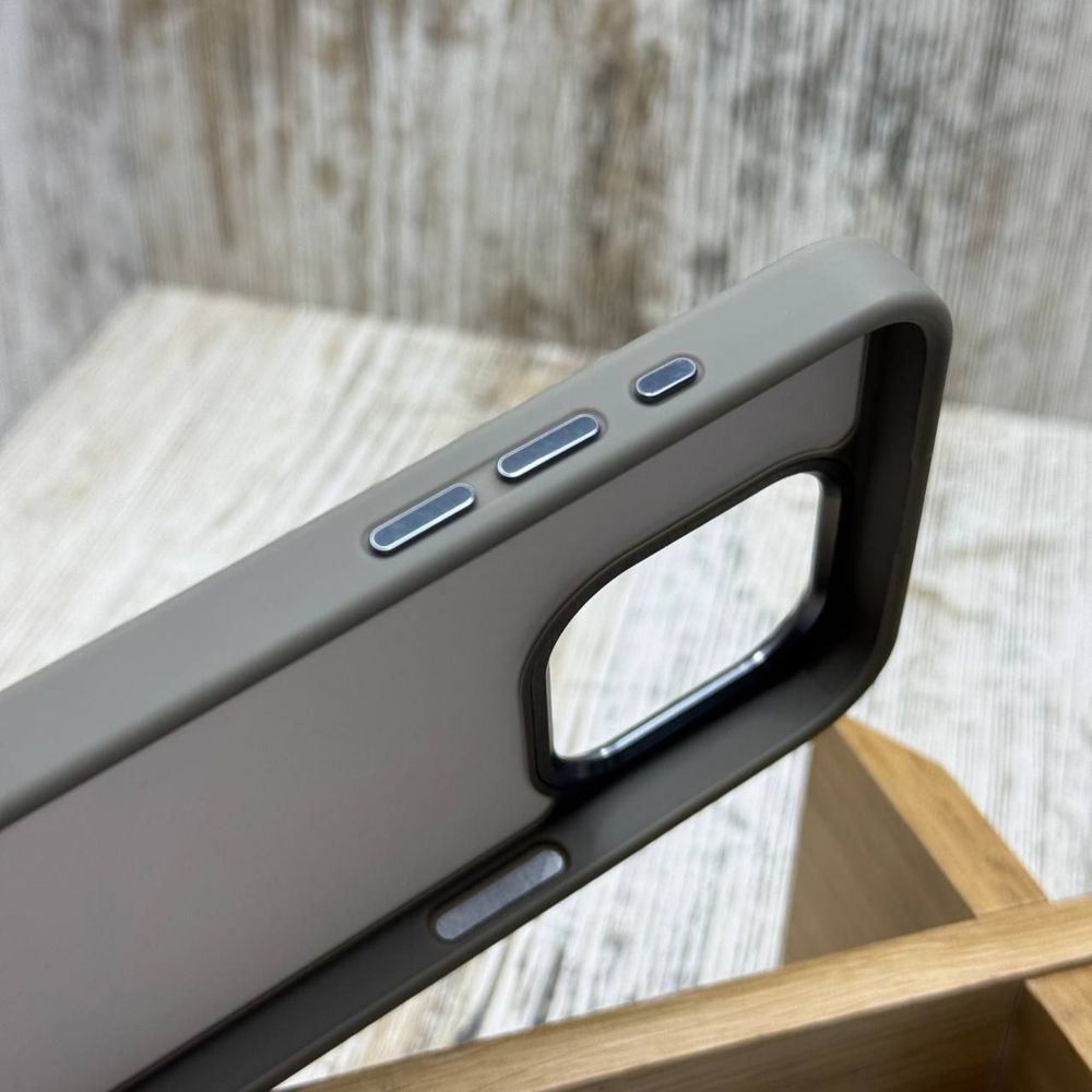 Чехол ударостойкий Matt Bezel на iPhone 15 Pro/ 15 Pro Max