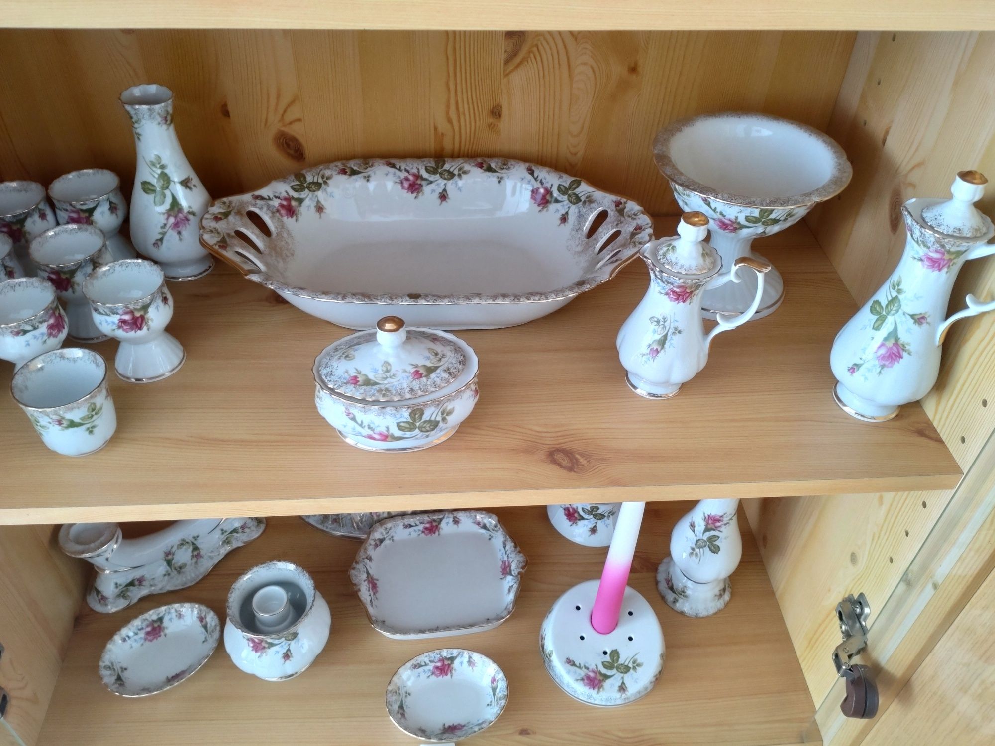 Chodzież szkło świecznik porcelana