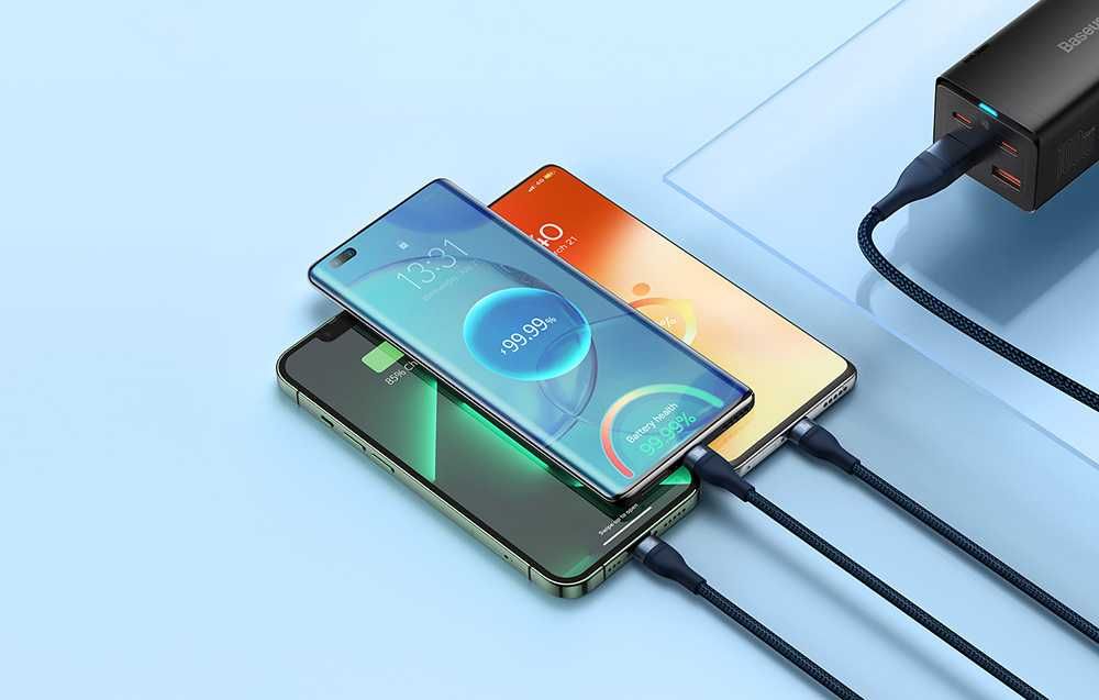 Baseus Flash II kabel USB C - Micro/Light/C 3w1 100W 1,5m Sklep Wawa