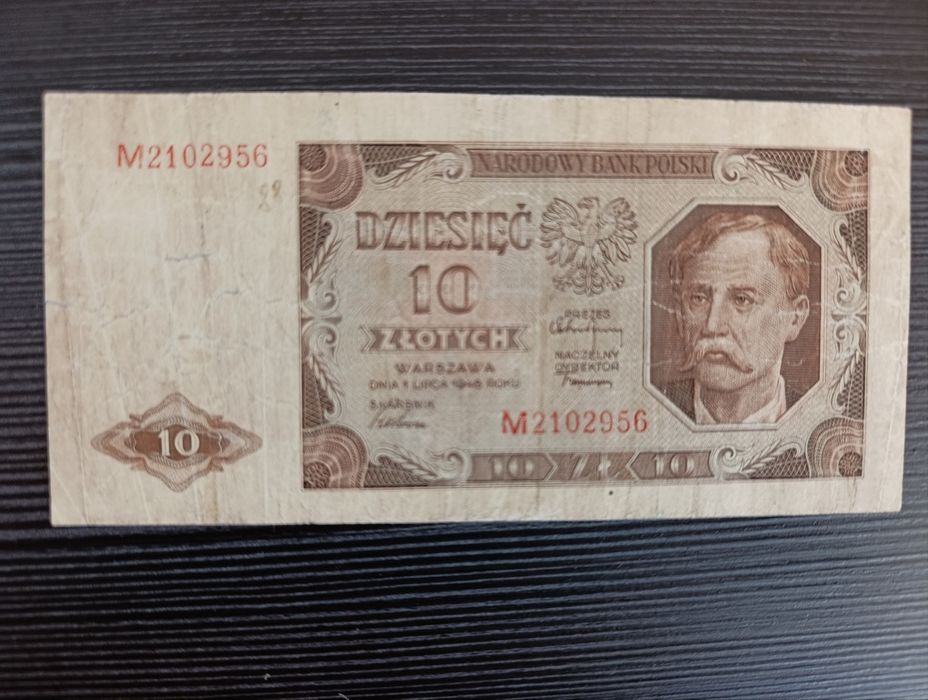 10 złotych 1948rok seria jednoliterowa M