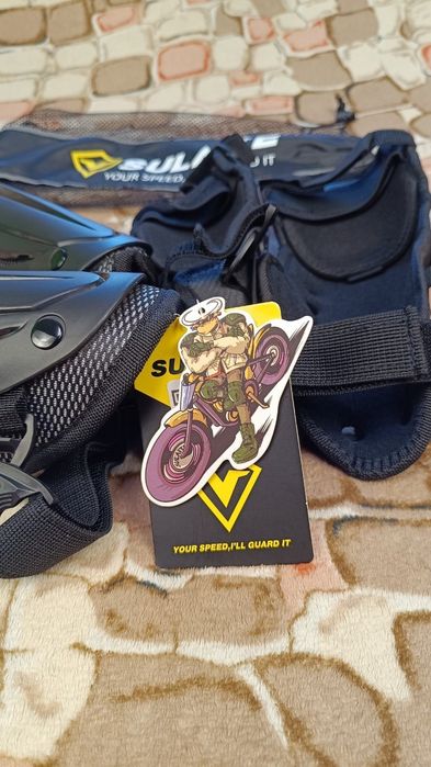 Захист колін і локтів Sulaite голени защита на вело мото колен локтей