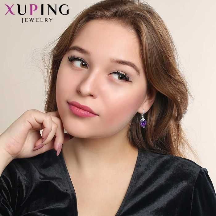 Супер цена Xuping Романтичные серьги Сердечки клеймо XP
