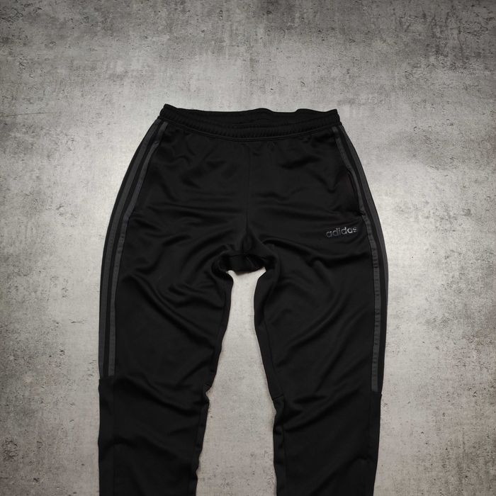 MĘSKIE Spodnie Sportowe Dresy Czarne Trening Adidas 3 Paski Clima Aero