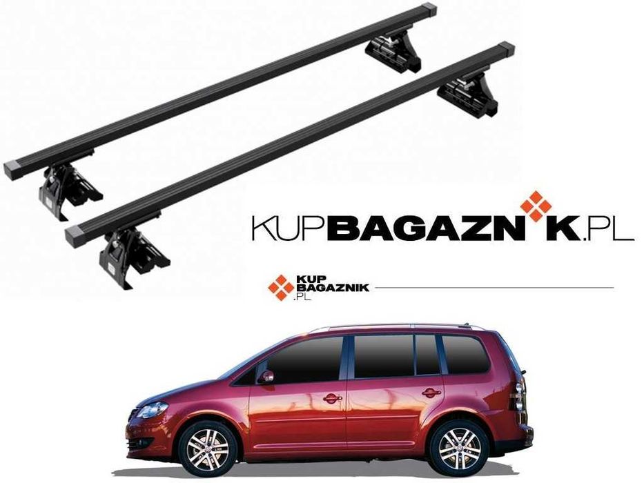 Bagażnik Dachowy Volkswagen Touran 2003 do 2009 bazowy belki dachowe