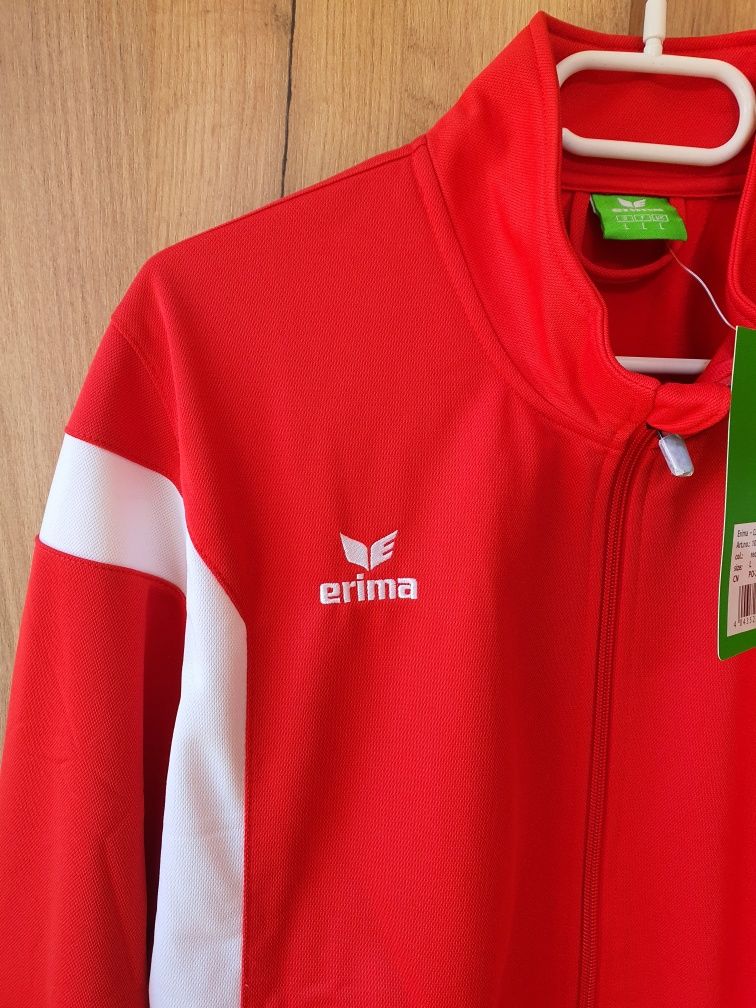 Bluza sportowa rozsuwana Erima, rozmiar L, nowa z metką, kieszenie na