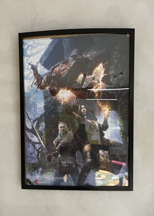 Obraz w ramce puzzle Wiedźmin