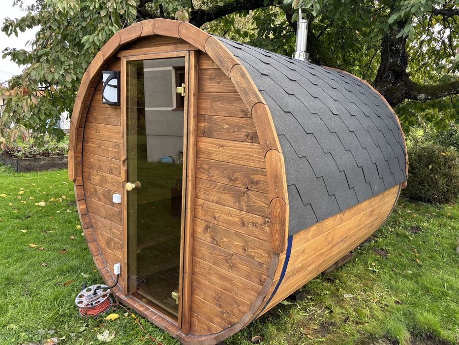 Sauna beczka  200cm  gotowa od reki.