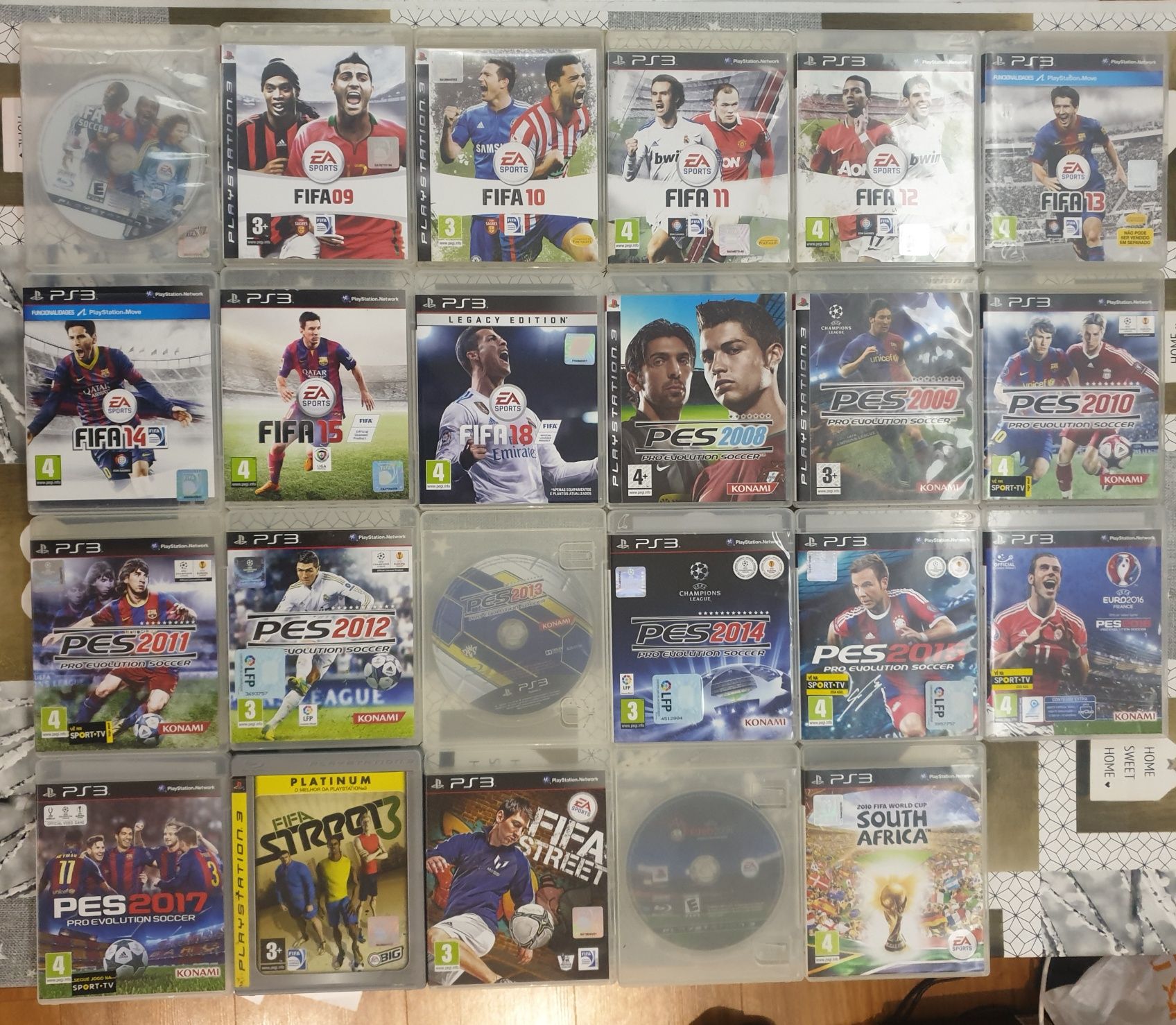 Pack futebol, PES 2016,Fifa 16,Fifa Street,2010 South Africa PS3