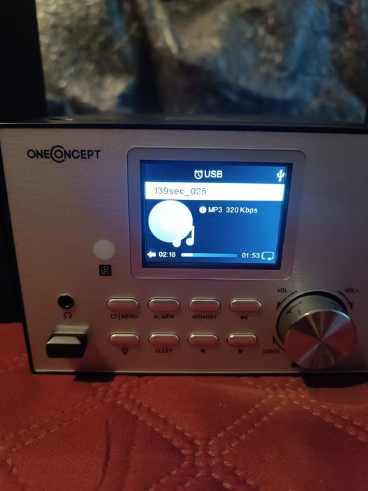 Інтернет-радіо OneConcept Wifi Streamo, срібне