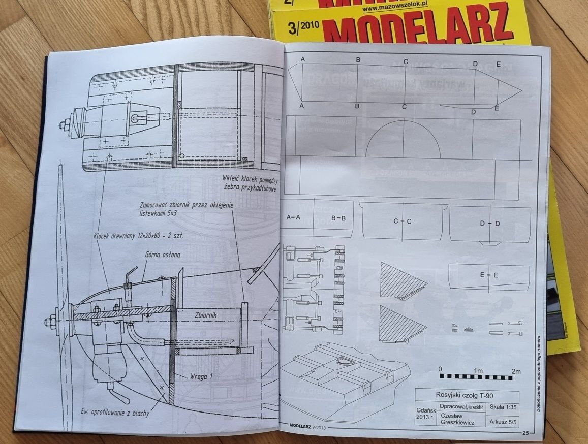 Modelarz zestaw czasopisma 62 sztuki