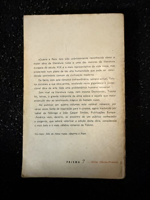 Livro Guerra e Paz, volume 3