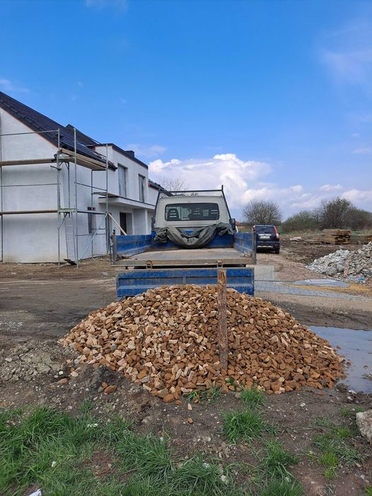 Kruszywa, kamień, tłuczeń, żwir, kliniec, piasek, spóła, mała wywrotka