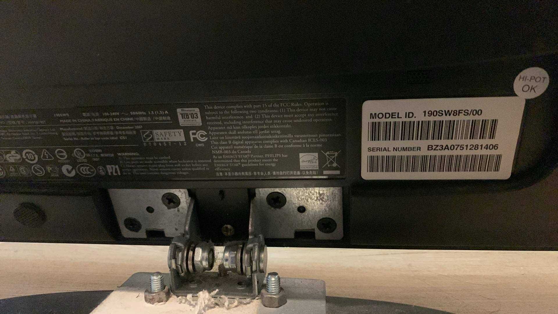 Monitor Philips 190SW