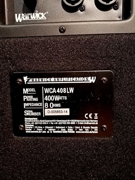 Warwick WCA 408 LW 400w