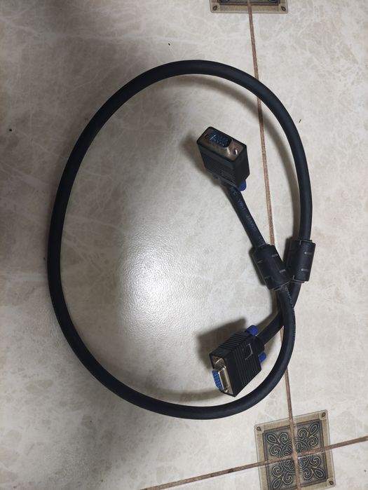 Кабель VGA(тато-мама) товстий