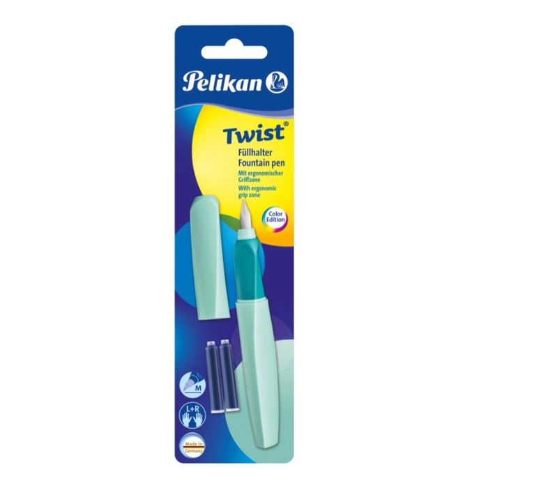 Pióro wieczne Twist Neo Mint + 2 naboje PELIKAN blister,
