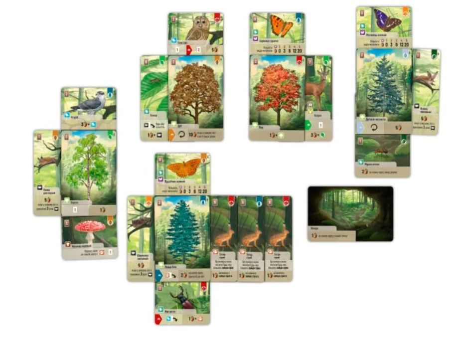 Настільна гра Лісова метушня + доповнення Альпи