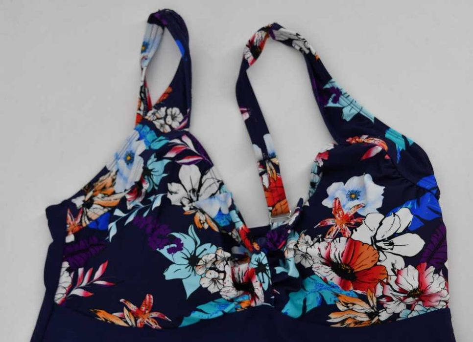 Dwuczęściowy kostium kąpielowy z tankini Bonprix 48 plus size