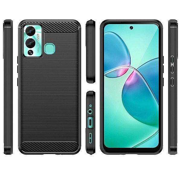 Carbon Case etui do Infinix Hot 12 Play Nfc / Hot 12 Play elastyczny s