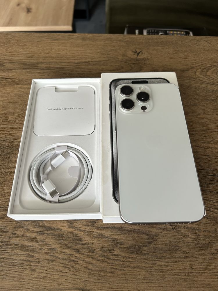 Iphone Aplle 15 Pro Max 256GB*Bat88%/Komplet/A3106/Szkło/Titanium!
