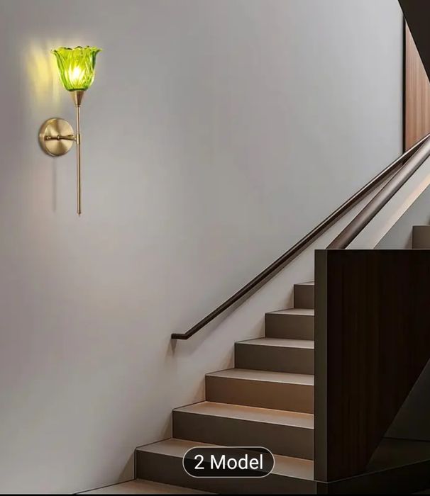 2 kinkiety złoto bursztynowe retro Nowe