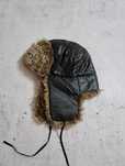 Affliction czapka uszatka pilotka futro fur 00s archive y2k vintage