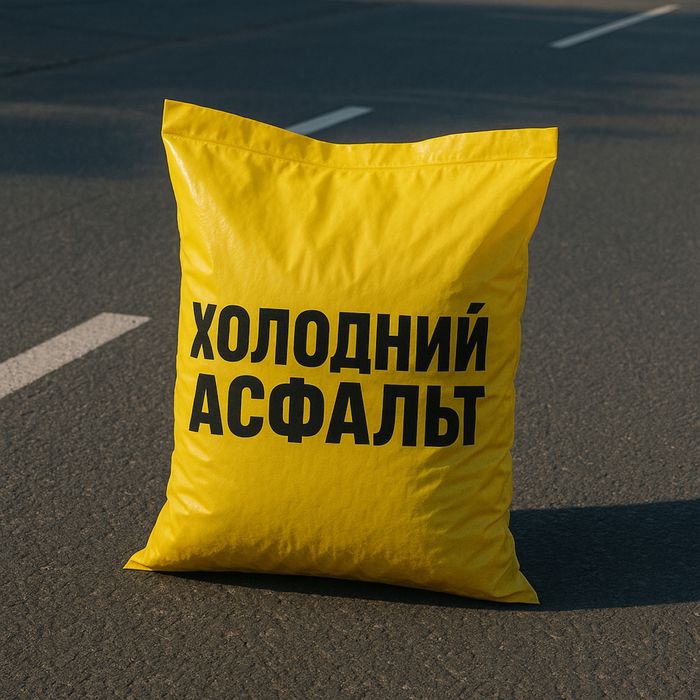 Холодний асфальт, готова суміш — ремонт ям | ROCKPHALT 25 кг