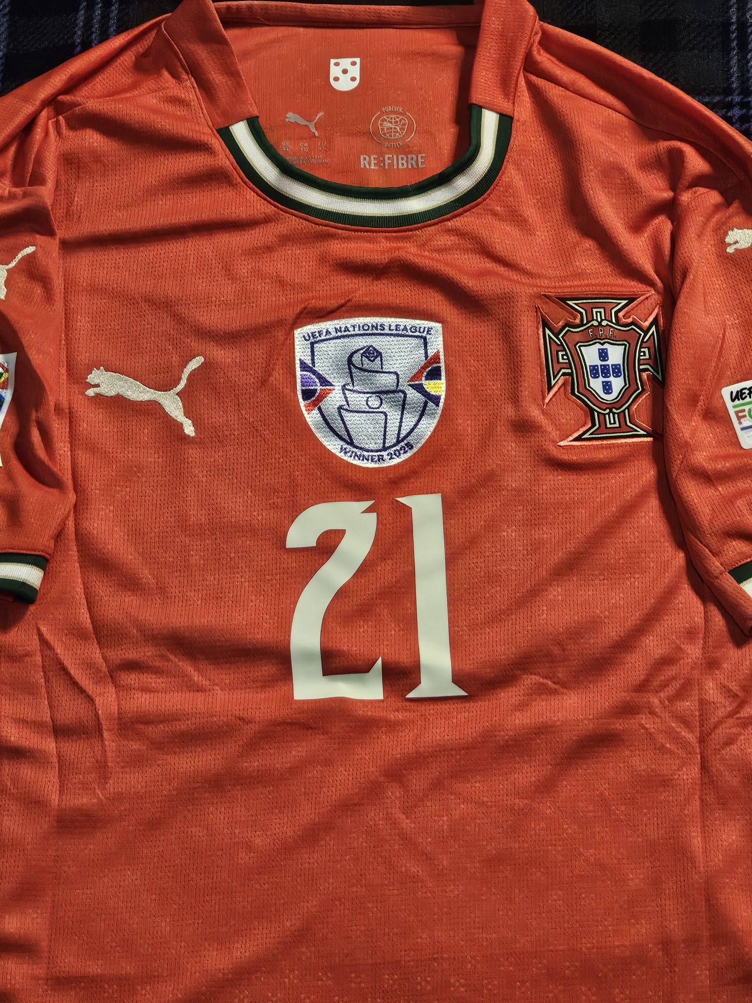 Liga das Nações Portugal 2025 equipamento principal X Diogo Jota #21