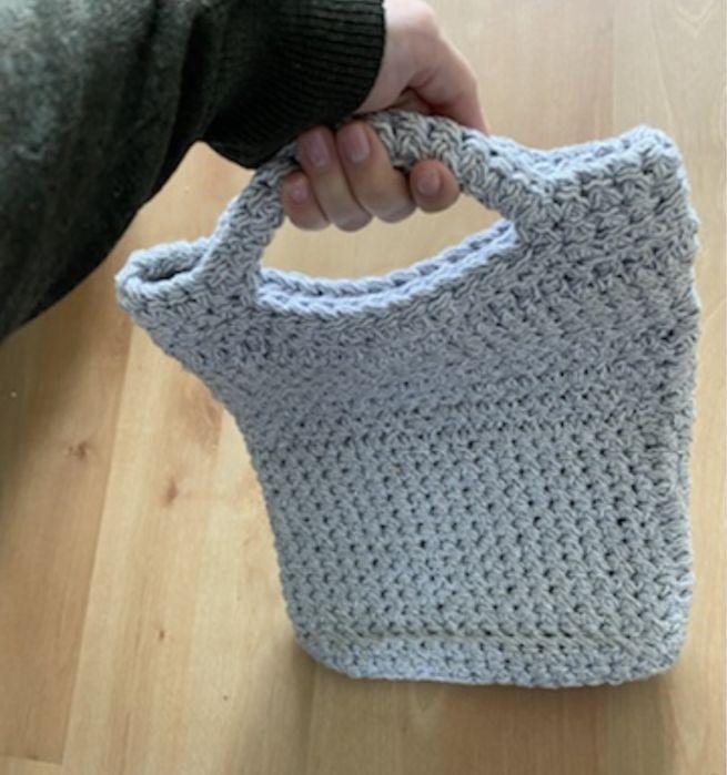 Torebka pleciona ze sznurka handmade