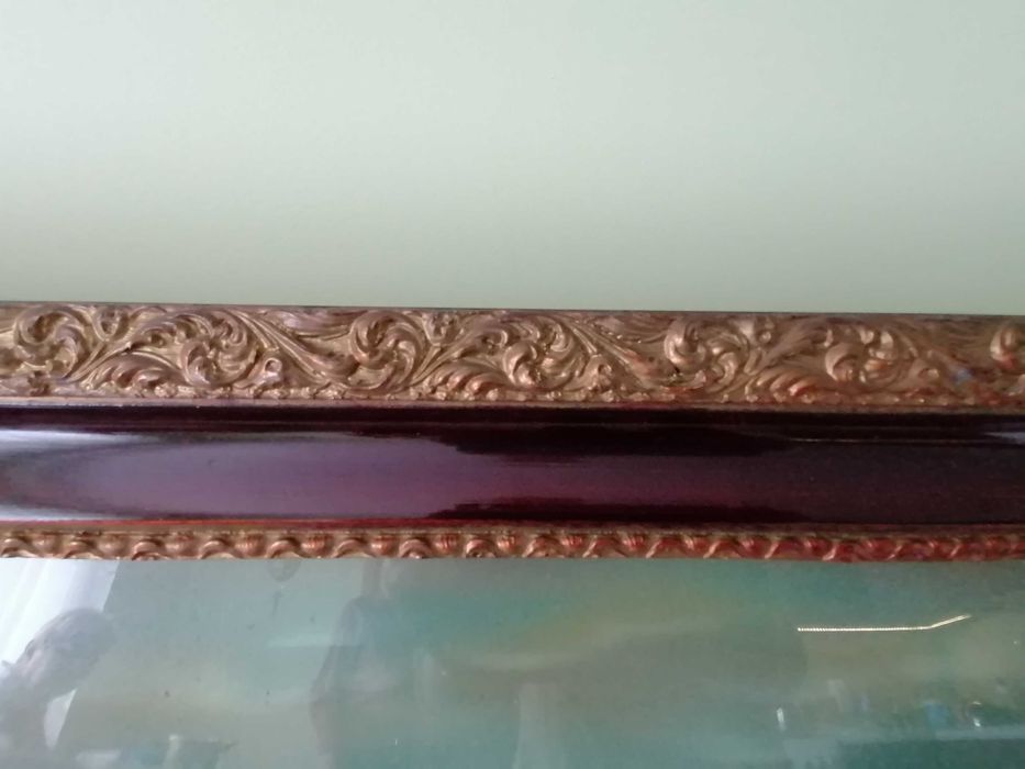 Stary duży obraz olejny w ramie