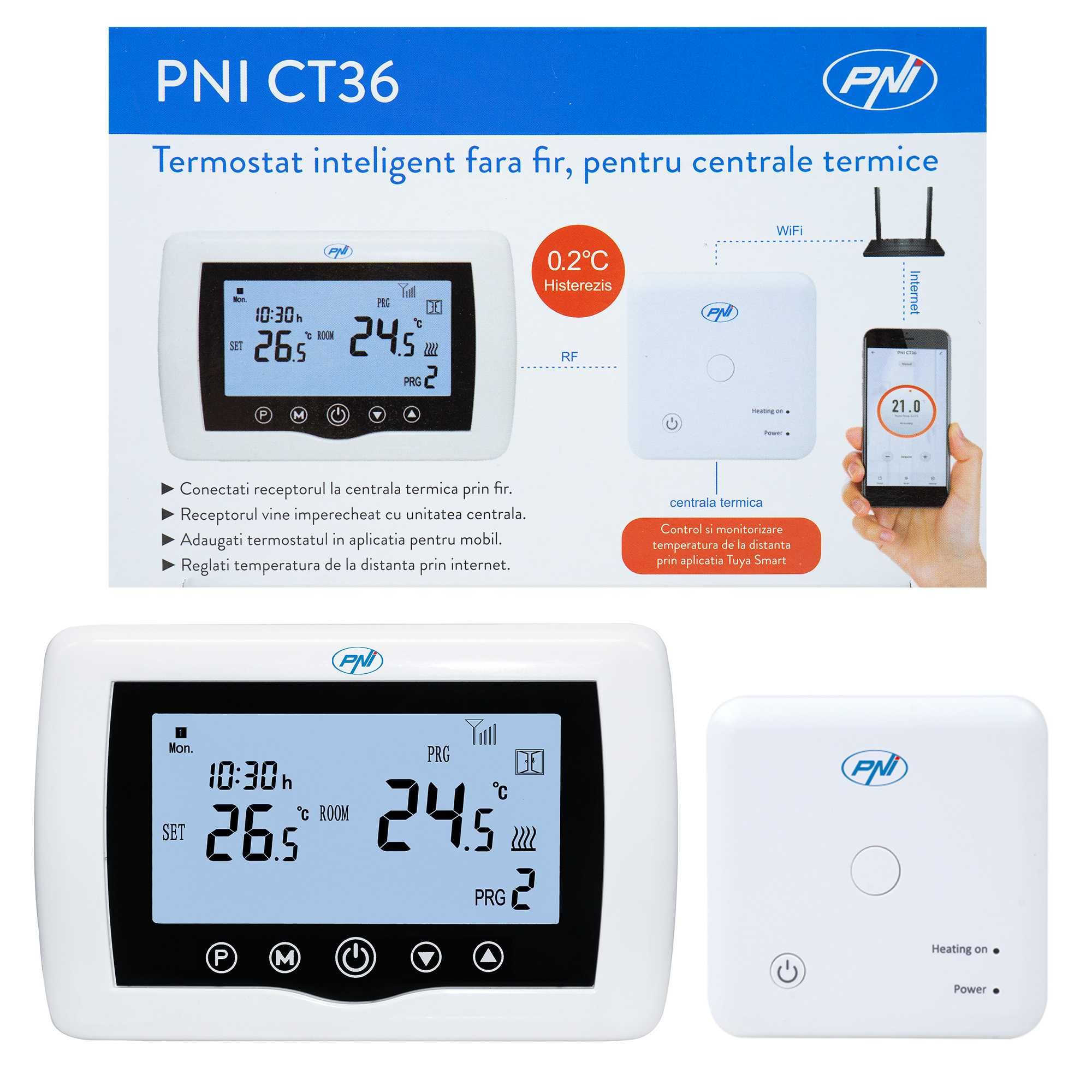 Inteligentny termostat bezprzewodowy WiFi APP TuyaSmart sterownik LCD