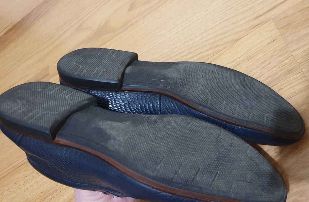 Туфлі Mario Corso 43р шкіряні м'які темно-сині (чудовий стан)