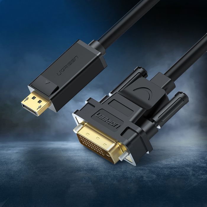 Kabel Displayport - DVI Ugreen 2M, Czarny - Wysoka Jakość Obrazu