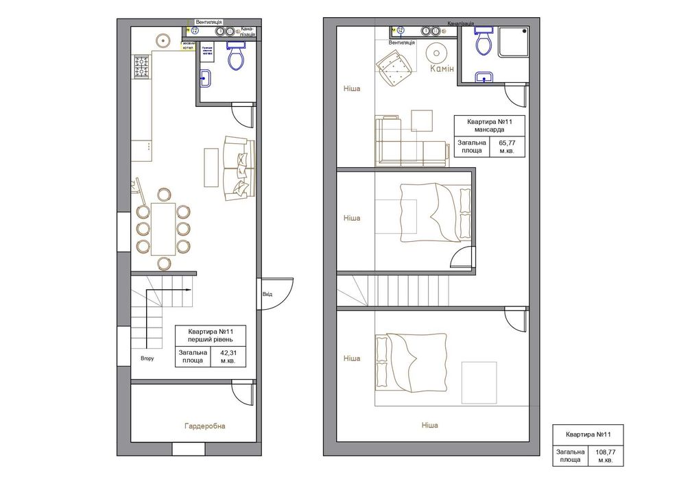 Продаж квартир у центрі міста Миронівка.